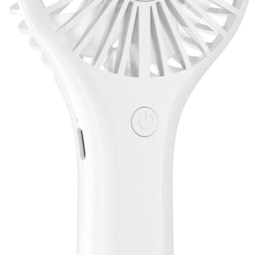 Portable Mini Fan - Powerful Personal Handheld Fan with 3 Speeds, Cute and Small, USB Rechargeable for TrLash/Makeup/Outdoor/Home, White