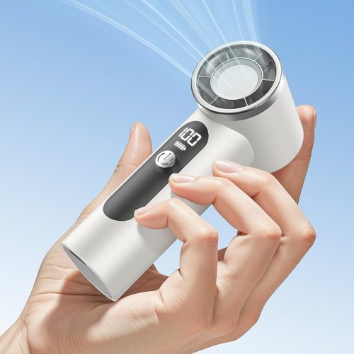 Portable Handheld Fan,4000mAh Rechargeable Turbo Personal Mini Fan,Pocket Design for Travel,Concerts,Sports Games,Camping,Hiking,Best Gifts for Women in Summer